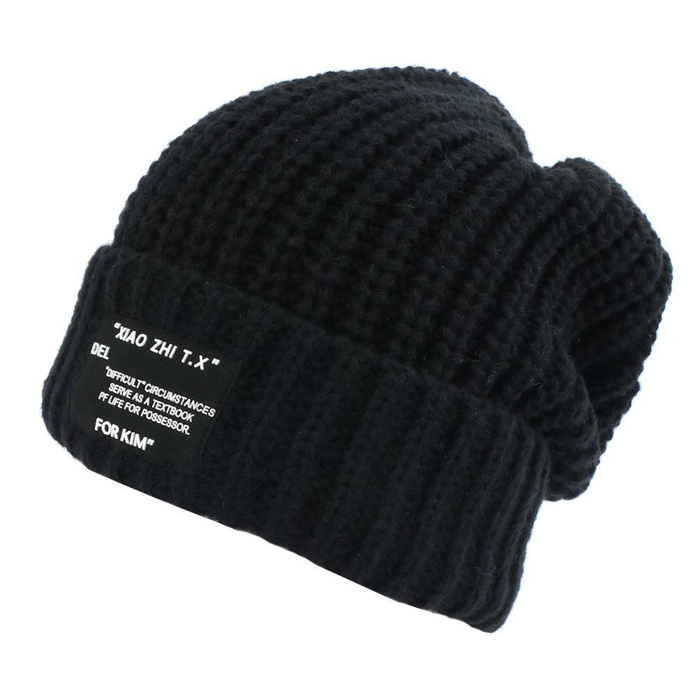 Wholesale Cute puppy embroidered warm woolen hat Beanie